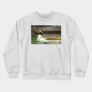 A Young Girl By A Pool - Herbert James Draper Crewneck Sweatshirt